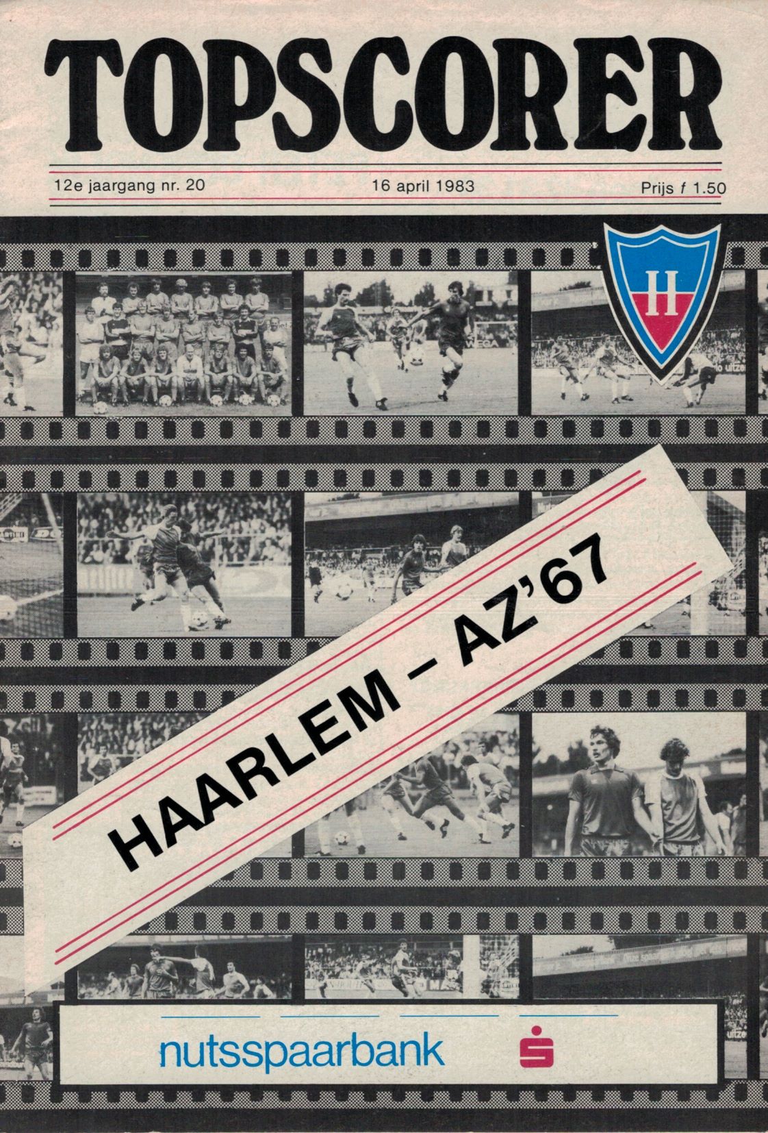 AZ Programma 16-apr-1983 haarlem uit